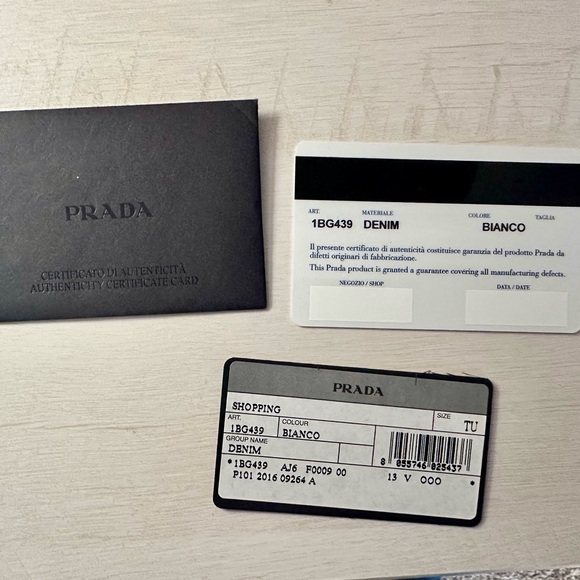 Prada Light Gray Canvas Tote - Picture 12 of 15